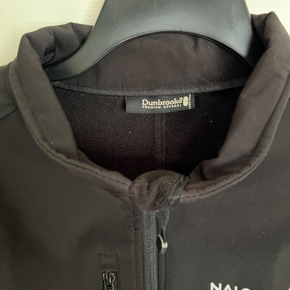 Nalco Champion Branded Dunbrooke black soft shell jacket size large - Picture 2 of 3